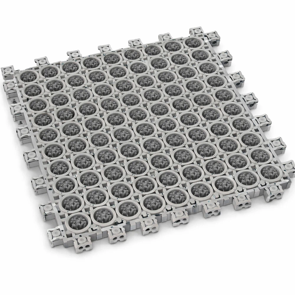 Покрытие грязезащитное, "Антикаблук", ПВХ, 250*250*15мм, серое