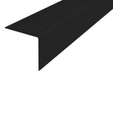 Угол противоскользящий самоклеющийся, ПВХ 44мм/3,5мм, 12,5м, черный