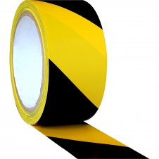 Лента для маркировки, 100мм, 33м.п черно-желтая