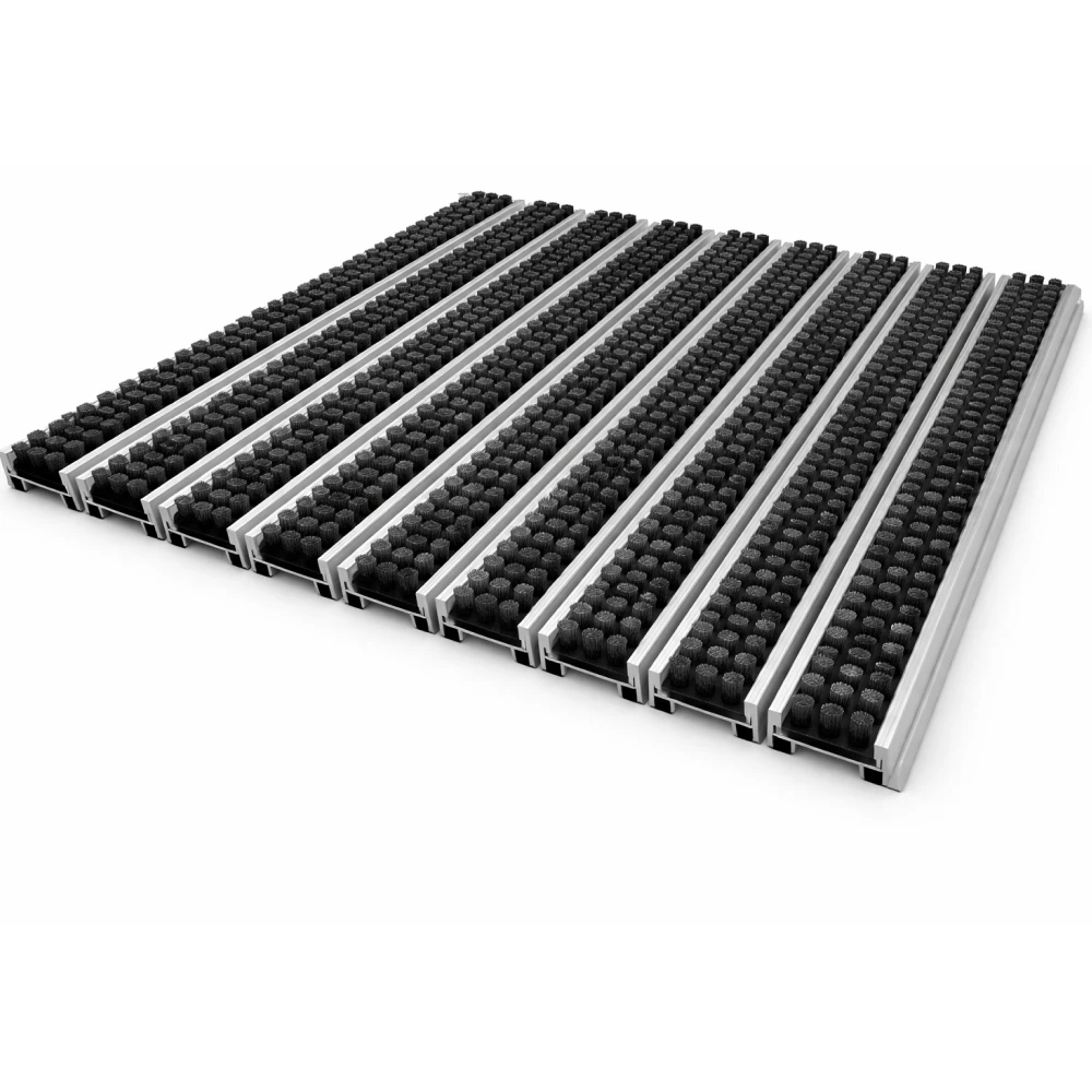 Решетка алюминиевая , Н=20, вставка щетка