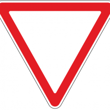 Дорожный знак 2.4 "Уступи дорогу"